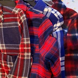 Plaid Flannel Shirt Bundle 4/$20